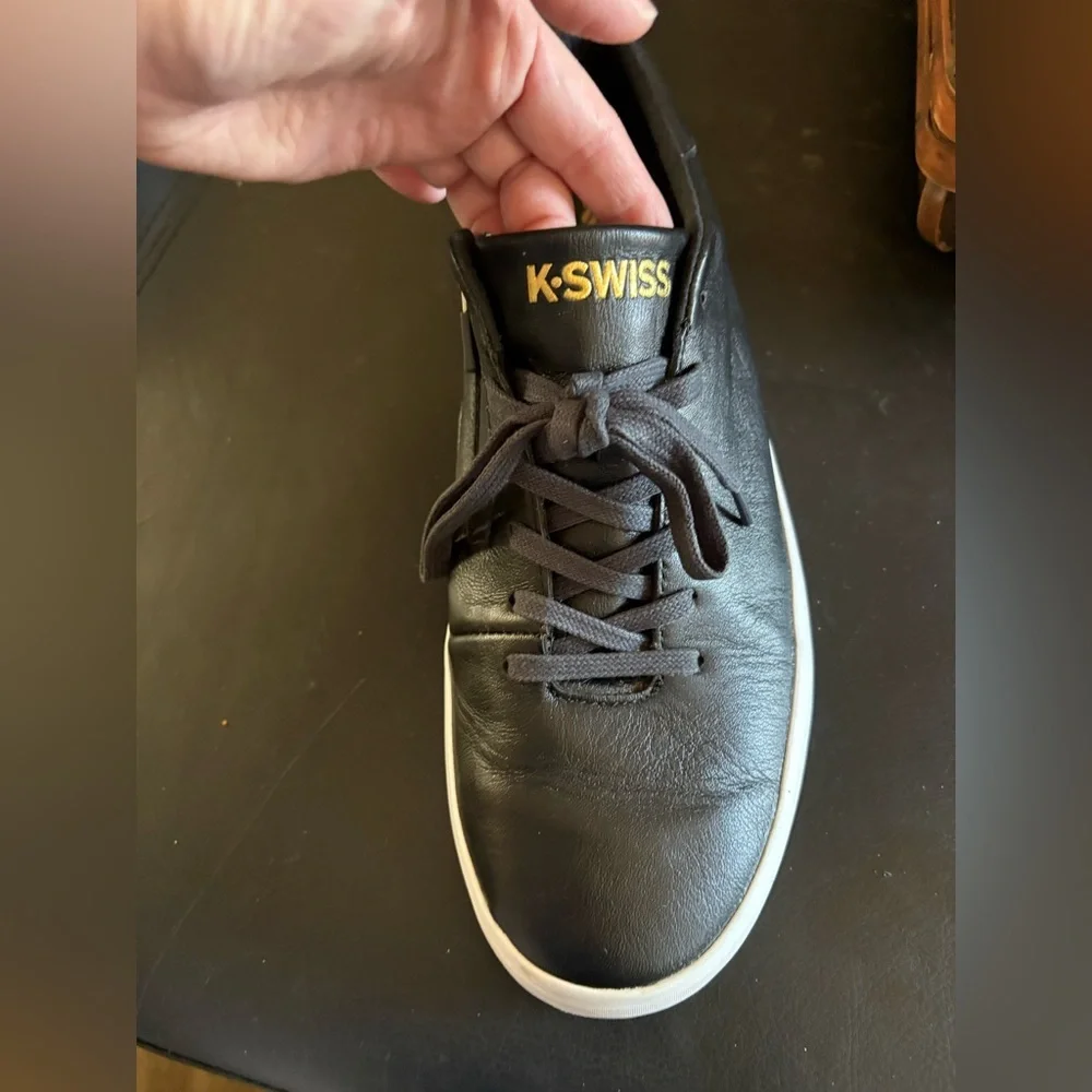K-Swiss Men's Black and White Sneakers
